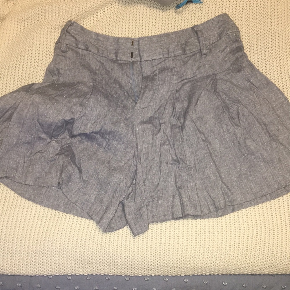 Alice+Olivia flare jean shorts